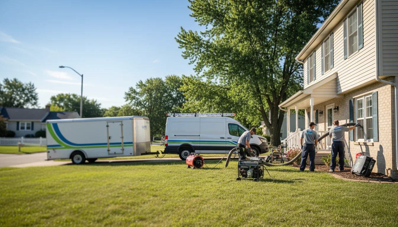 Flooded Basement Restoration And Cleanup With Repair in Vienna, OH near me